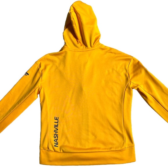 NWOT FANATICS NASHVILLE PREDATORS YELLOW/BLUE FULL LENGTH ZIP UP HOODIE SMALL - Picture 6 of 11